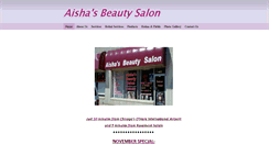 Desktop Screenshot of aishassalon.com