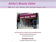 Tablet Screenshot of aishassalon.com